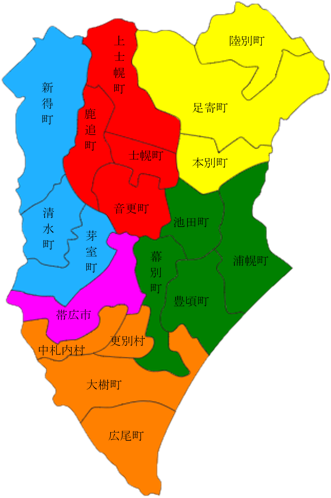 十勝管内地図