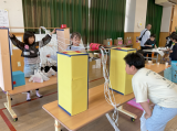 おかし引きの様子