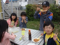 上手く出来た！と学童さんで食事会(*‘∀‘)