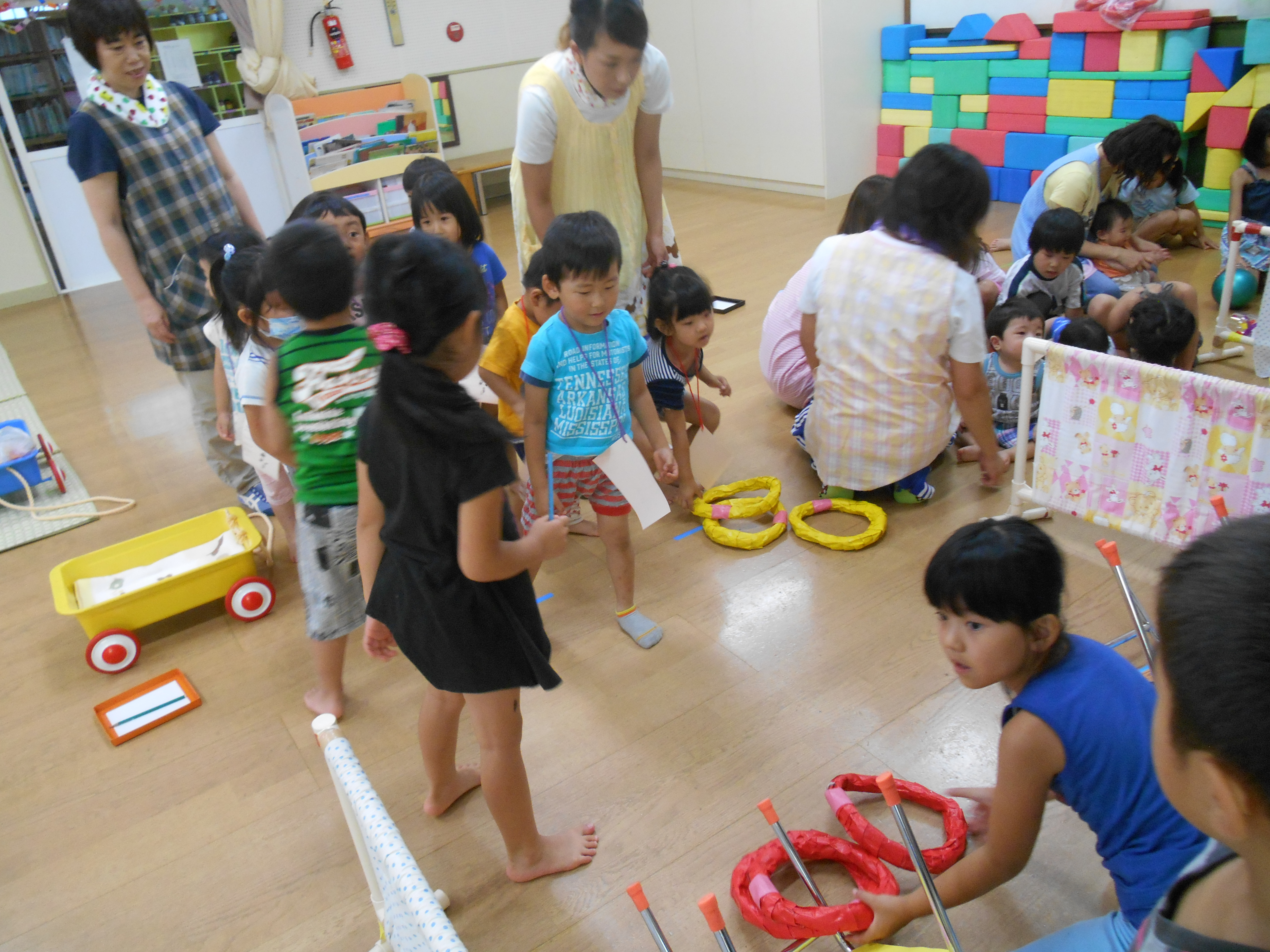夏祭りごっこをしました ときわの森保育所